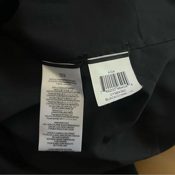 BCBGMAXAZRIA Aida Black Lace Open Back Gown | Nude Illusion Evening Dress Glam - Picture 6 of 6